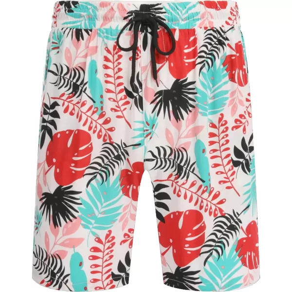 COOFANDY Men's Hawaiian Matching Set Summer Beach 2 Piece Outfits Flower Shirts and Shorts