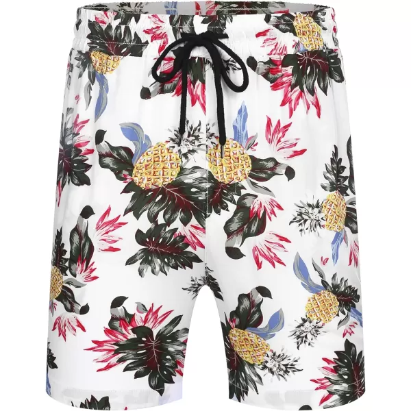 COOFANDY Men's Hawaiian Matching Set Summer Beach 2 Piece Outfits Flower Shirts and Shorts