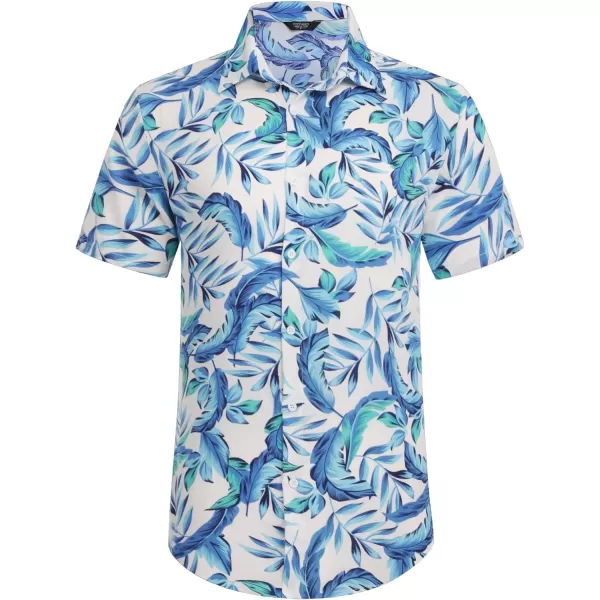 COOFANDY Men's Hawaiian Matching Set Summer Beach 2 Piece Outfits Flower Shirts and Shorts