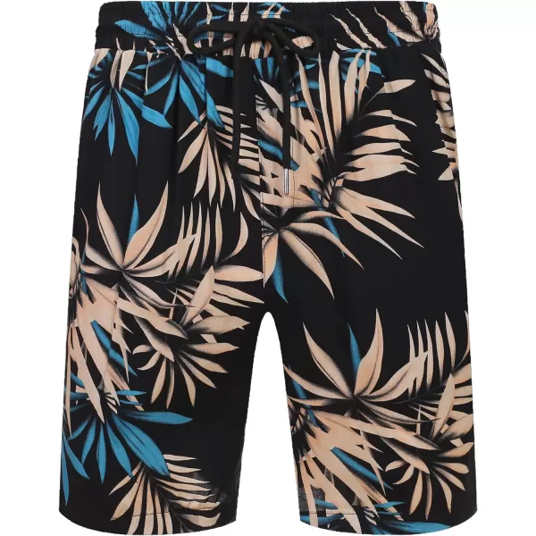 COOFANDY Men's Hawaiian Matching Set Summer Beach 2 Piece Outfits Flower Shirts and Shorts
