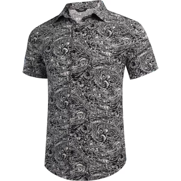 COOFANDY Men's Hawaiian Matching Set Summer Beach 2 Piece Outfits Flower Shirts and Shorts