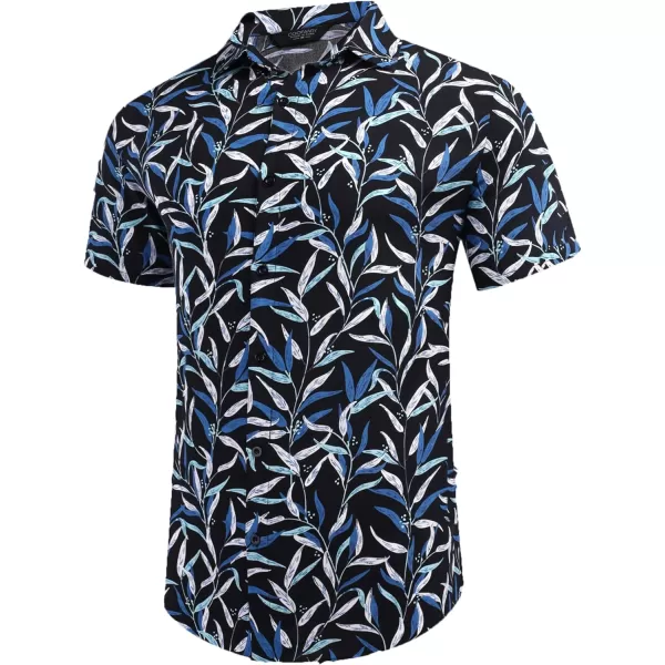 COOFANDY Men's Hawaiian Matching Set Summer Beach 2 Piece Outfits Flower Shirts and Shorts