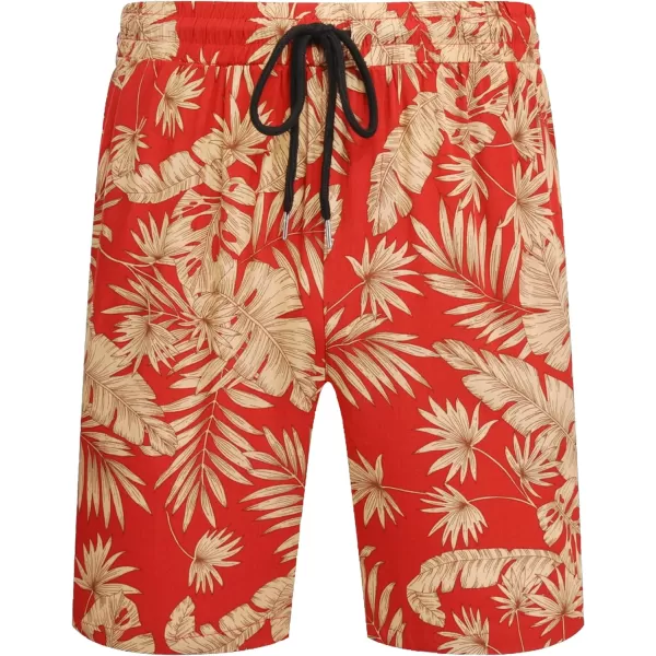 COOFANDY Men's Hawaiian Matching Set Summer Beach 2 Piece Outfits Flower Shirts and Shorts