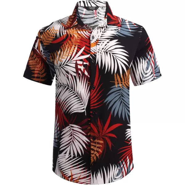COOFANDY Men's Hawaiian Matching Set Summer Beach 2 Piece Outfits Flower Shirts and Shorts