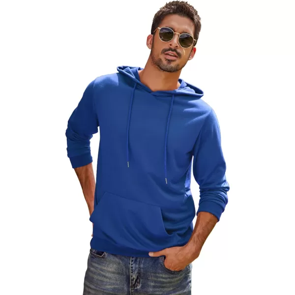 COOFANDY Men's Hooded Sweatshirts Casual Lightweight Hoodie Long Sleeve Athletic Sweatshirts with Pocket