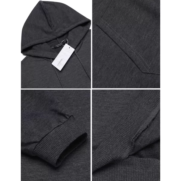 COOFANDY Men's Hooded Sweatshirts Casual Lightweight Hoodie Long Sleeve Athletic Sweatshirts with Pocket