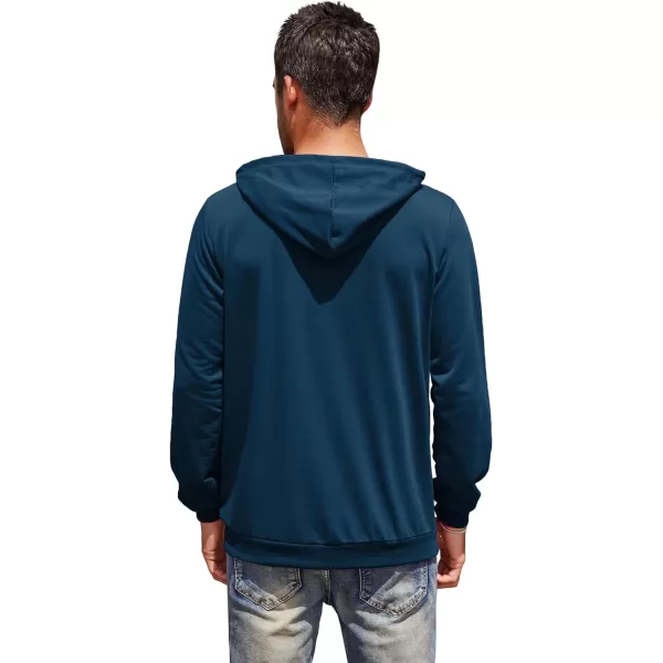 COOFANDY Men's Hooded Sweatshirts Casual Lightweight Hoodie Long Sleeve Athletic Sweatshirts with Pocket