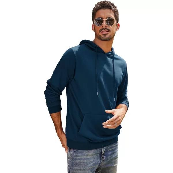 COOFANDY Men's Hooded Sweatshirts Casual Lightweight Hoodie Long Sleeve Athletic Sweatshirts with Pocket