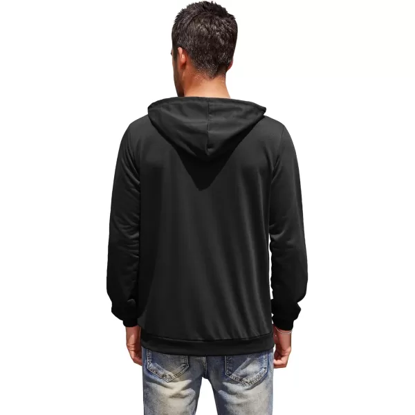 COOFANDY Men's Hooded Sweatshirts Casual Lightweight Hoodie Long Sleeve Athletic Sweatshirts with Pocket