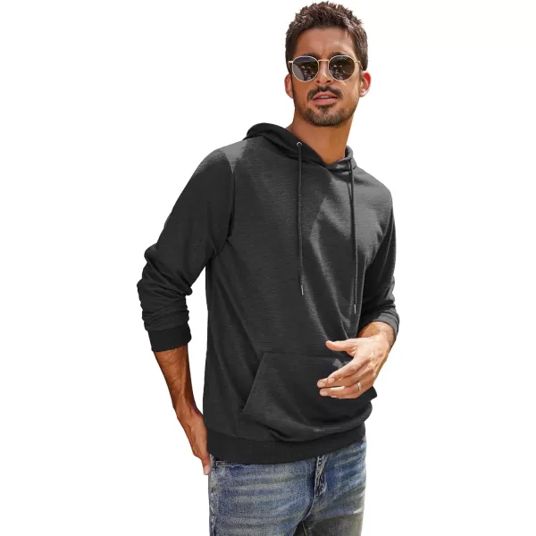 COOFANDY Men's Hooded Sweatshirts Casual Lightweight Hoodie Long Sleeve Athletic Sweatshirts with Pocket