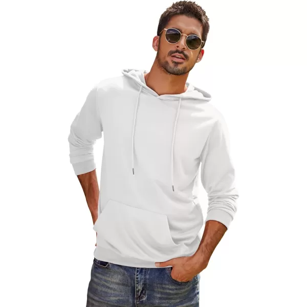 COOFANDY Men's Hooded Sweatshirts Casual Lightweight Hoodie Long Sleeve Athletic Sweatshirts with Pocket