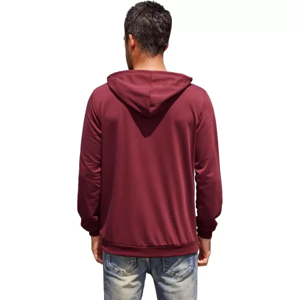 COOFANDY Men's Hooded Sweatshirts Casual Lightweight Hoodie Long Sleeve Athletic Sweatshirts with Pocket