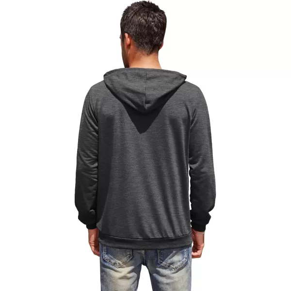 COOFANDY Men's Hooded Sweatshirts Casual Lightweight Hoodie Long Sleeve Athletic Sweatshirts with Pocket