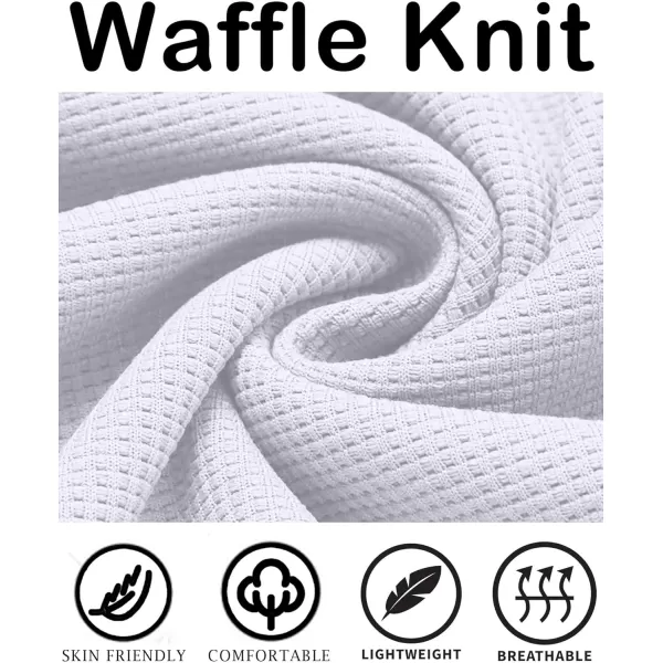 COOFANDY Men's Hooded Sweatshirts Long Sleeve Casual Pullover Hoodie Waffle Knit Sweatshirt with Pocket