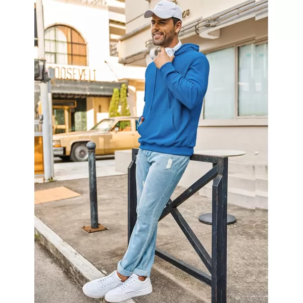 COOFANDY Men's Hooded Sweatshirts Long Sleeve Casual Pullover Hoodie Waffle Knit Sweatshirt with Pocket