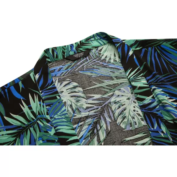 COOFANDY Men's Lightweight Kimono Robe Jacket Printed Japanese Style Bathrobes Casual Open Front Long Cardigan Coat Outwear