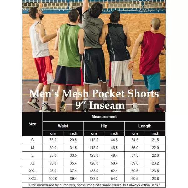 COOFANDY Mens Long Basketball Shorts Gym Athletic Workut Mesh Shorts with Pockets