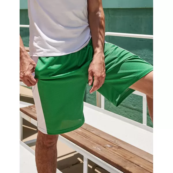 COOFANDY Mens Long Basketball Shorts Gym Athletic Workut Mesh Shorts with Pockets