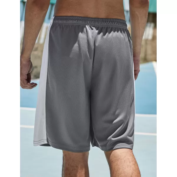 COOFANDY Mens Long Basketball Shorts Gym Athletic Workut Mesh Shorts with Pockets