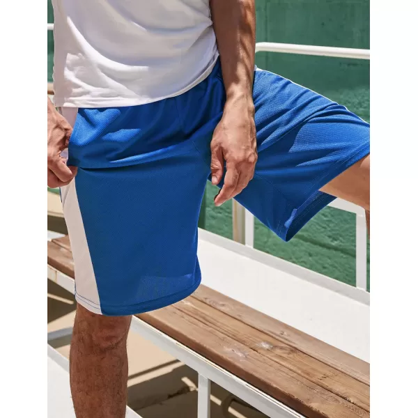 COOFANDY Mens Long Basketball Shorts Gym Athletic Workut Mesh Shorts with Pockets