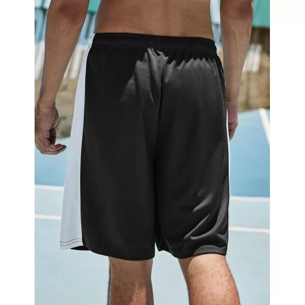 COOFANDY Mens Long Basketball Shorts Gym Athletic Workut Mesh Shorts with Pockets