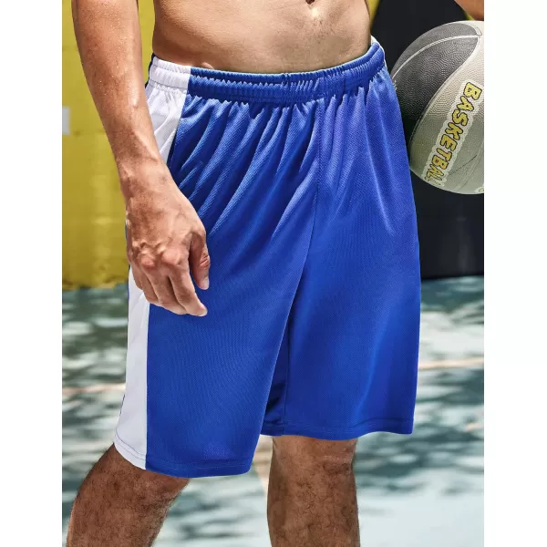 COOFANDY Mens Long Basketball Shorts Gym Athletic Workut Mesh Shorts with Pockets