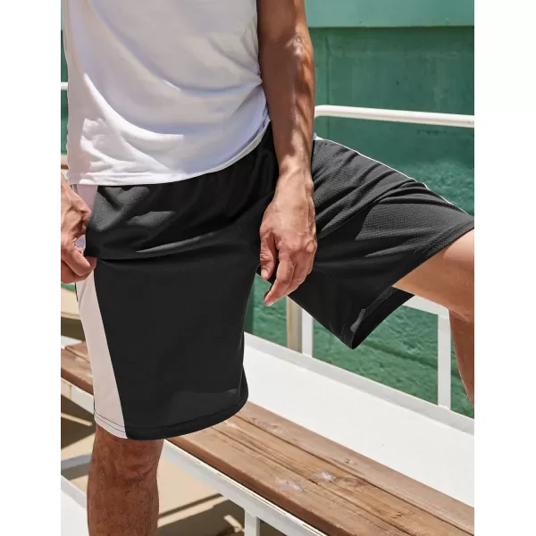COOFANDY Mens Long Basketball Shorts Gym Athletic Workut Mesh Shorts with Pockets