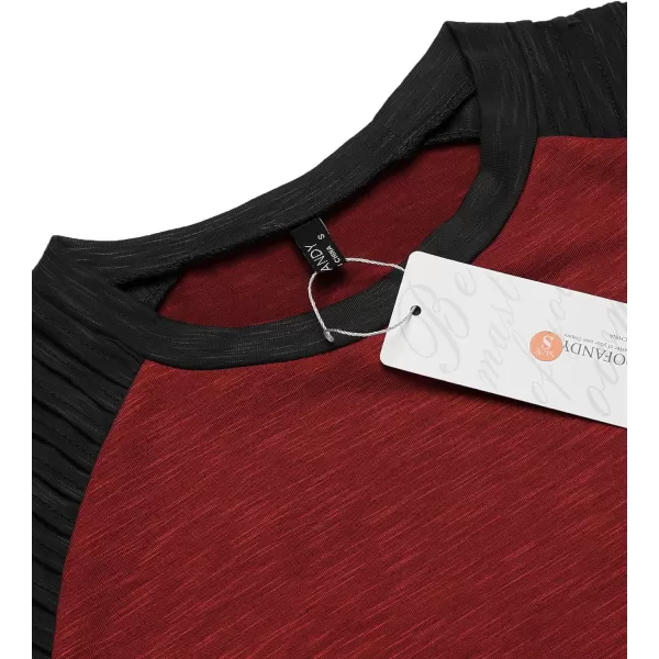 COOFANDY Men's Muscle T-Shirt Pleated Raglan Sleeve Bodybuilding Gym Tee Short Sleeve Fashion Workout Shirts Hipster Shirt)