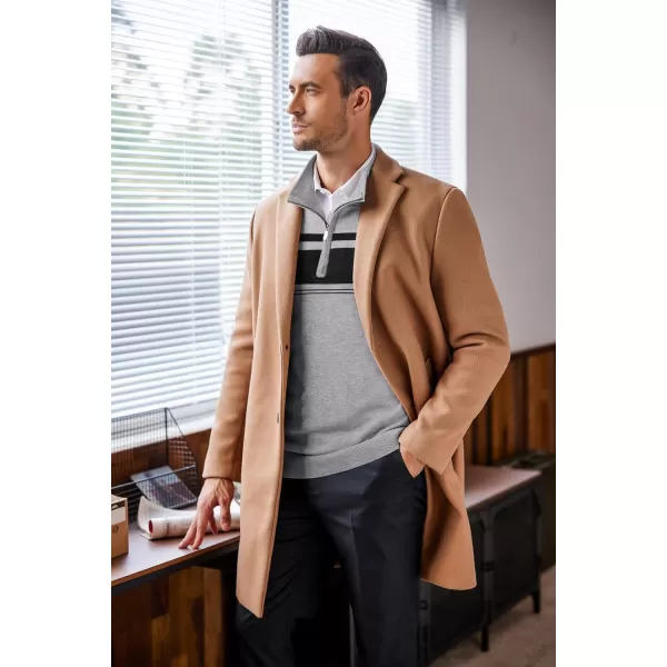 COOFANDY Men's Quarter Zip Up Sweaters Slim Fit Lightweight Mock Neck Pullover Casual Polo Sweaters