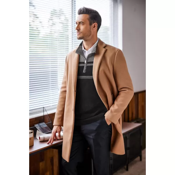 COOFANDY Men's Quarter Zip Up Sweaters Slim Fit Lightweight Mock Neck Pullover Casual Polo Sweaters
