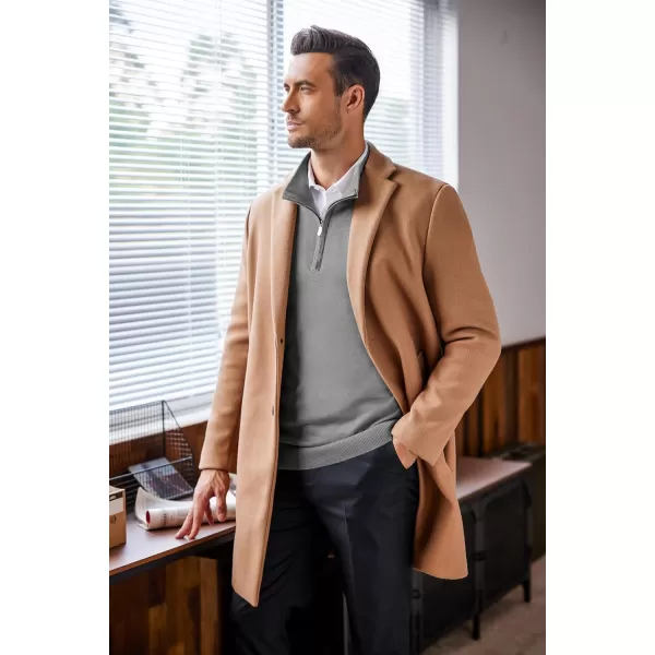 COOFANDY Men's Quarter Zip Up Sweaters Slim Fit Lightweight Mock Neck Pullover Casual Polo Sweaters
