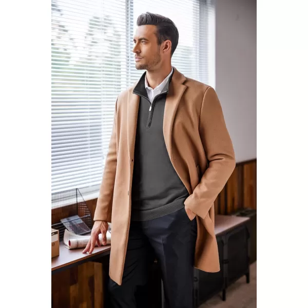 COOFANDY Men's Quarter Zip Up Sweaters Slim Fit Lightweight Mock Neck Pullover Casual Polo Sweaters