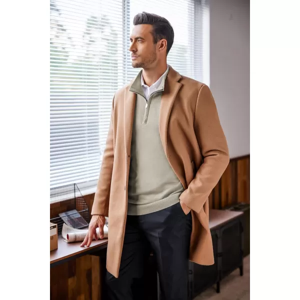COOFANDY Men's Quarter Zip Up Sweaters Slim Fit Lightweight Mock Neck Pullover Casual Polo Sweaters