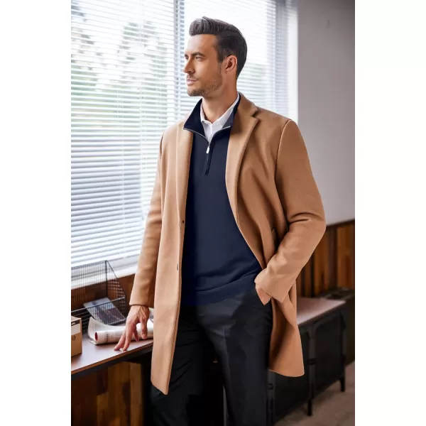 COOFANDY Men's Quarter Zip Up Sweaters Slim Fit Lightweight Mock Neck Pullover Casual Polo Sweaters