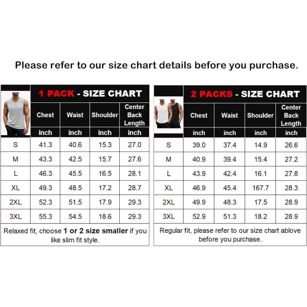 COOFANDY Men's Ribbed Knit Tank Tops Sleeveless Beach Muscle T Shirts Casual Basic Tank Shirts 2 Pack