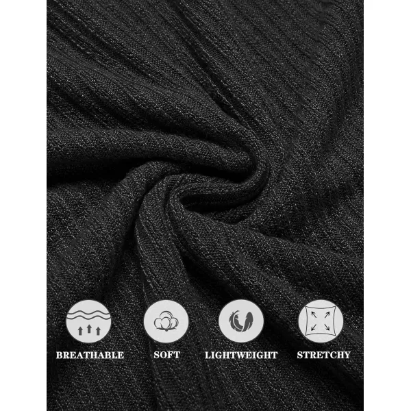 COOFANDY Men's Ribbed Knit Tank Tops Sleeveless Beach Muscle T Shirts Casual Basic Tank Shirts 2 Pack