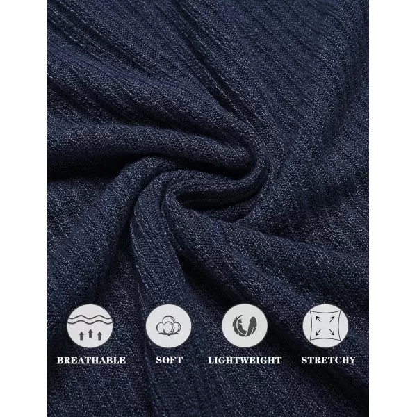 COOFANDY Men's Ribbed Knit Tank Tops Sleeveless Beach Muscle T Shirts Casual Basic Tank Shirts 2 Pack