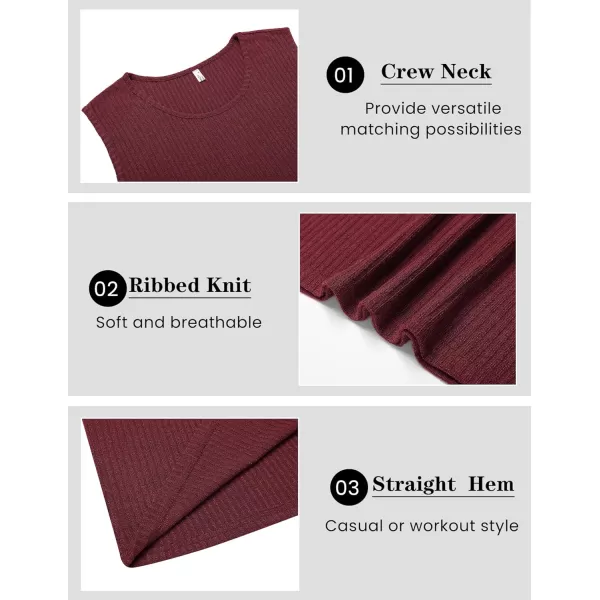 COOFANDY Men's Ribbed Knit Tank Tops Sleeveless Beach Muscle T Shirts Casual Basic Tank Shirts 2 Pack