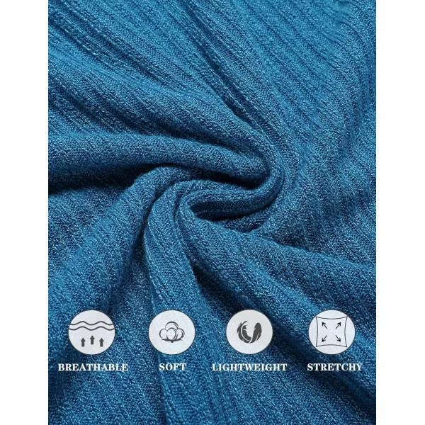 COOFANDY Men's Ribbed Knit Tank Tops Sleeveless Beach Muscle T Shirts Casual Basic Tank Shirts 2 Pack