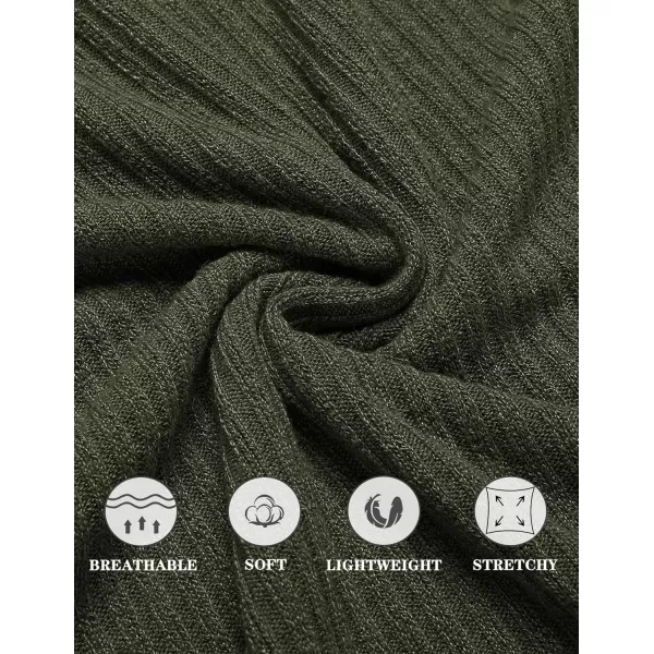 COOFANDY Men's Ribbed Knit Tank Tops Sleeveless Beach Muscle T Shirts Casual Basic Tank Shirts 2 Pack