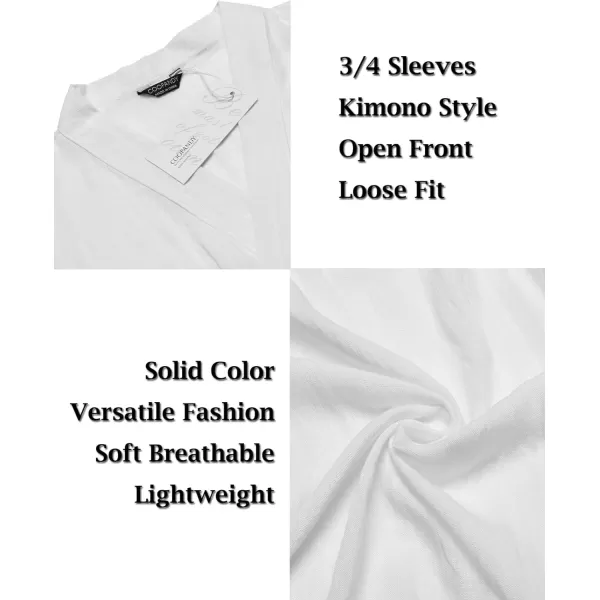 COOFANDY Men's Ruffle Shawl Collar Cotton Cardigan Long Kimono Jackets Open Front Drape Cape Coat