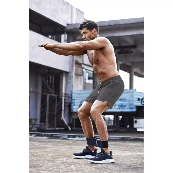 COOFANDY Men's Running Athletic Shorts 5 Inch 2 Pack Gym Workout Shorts Fitted Exercise Hiking Shorts with Zipper Pocket