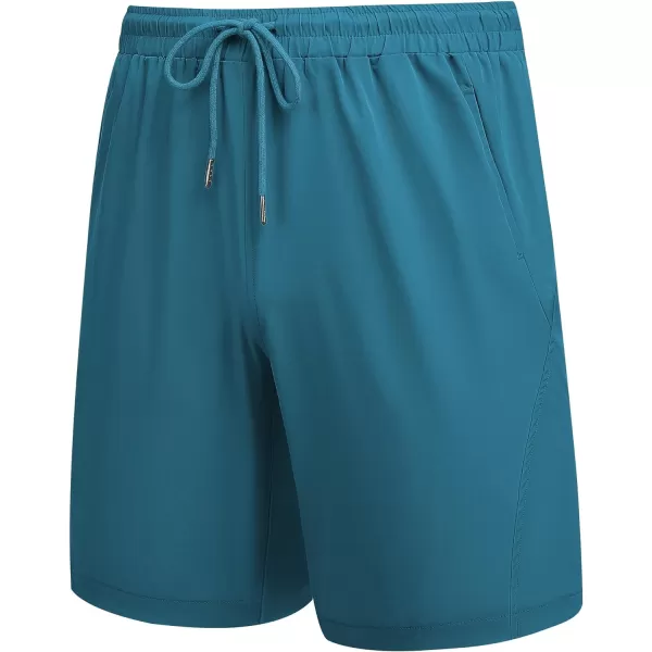 COOFANDY Men's Running Athletic Shorts 9" Gym Workout Lightweight Elastic Waist Sports Shorts