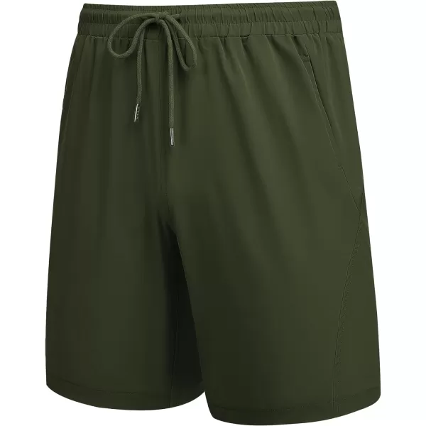 COOFANDY Men's Running Athletic Shorts 9" Gym Workout Lightweight Elastic Waist Sports Shorts