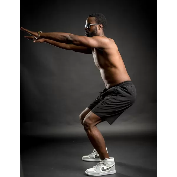COOFANDY Men's Running Athletic Shorts 9" Gym Workout Lightweight Elastic Waist Sports Shorts