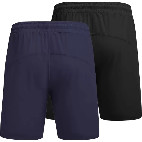 COOFANDY Men's Running Athletic Shorts 9" Gym Workout Lightweight Elastic Waist Sports Shorts