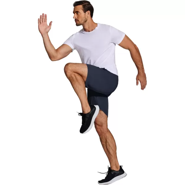 COOFANDY Men's Running Athletic Shorts 9" Gym Workout Lightweight Elastic Waist Sports Shorts