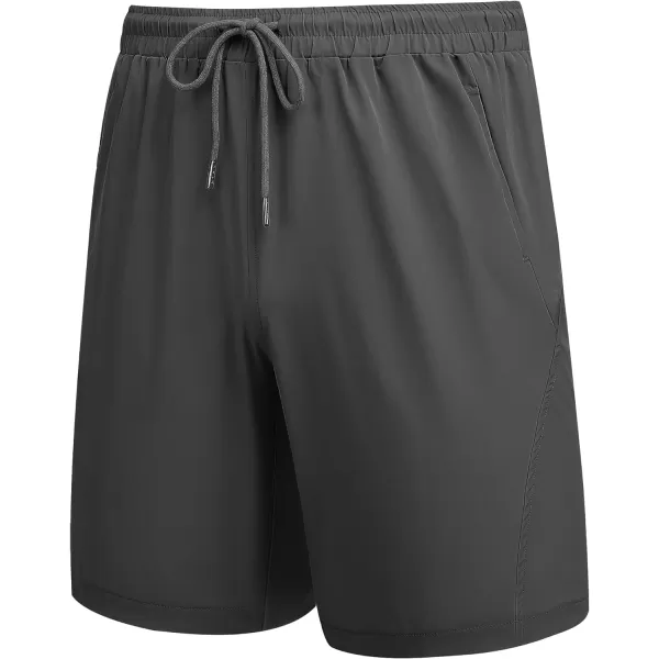 COOFANDY Men's Running Athletic Shorts 9" Gym Workout Lightweight Elastic Waist Sports Shorts