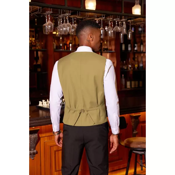 COOFANDY Men's Sequins Vest Slim Fit Christmas Party Vest Shiny Dress Waistcoat for Wedding, Prom, Events