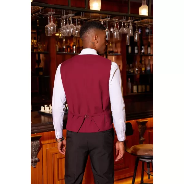 COOFANDY Men's Sequins Vest Slim Fit Christmas Party Vest Shiny Dress Waistcoat for Wedding, Prom, Events